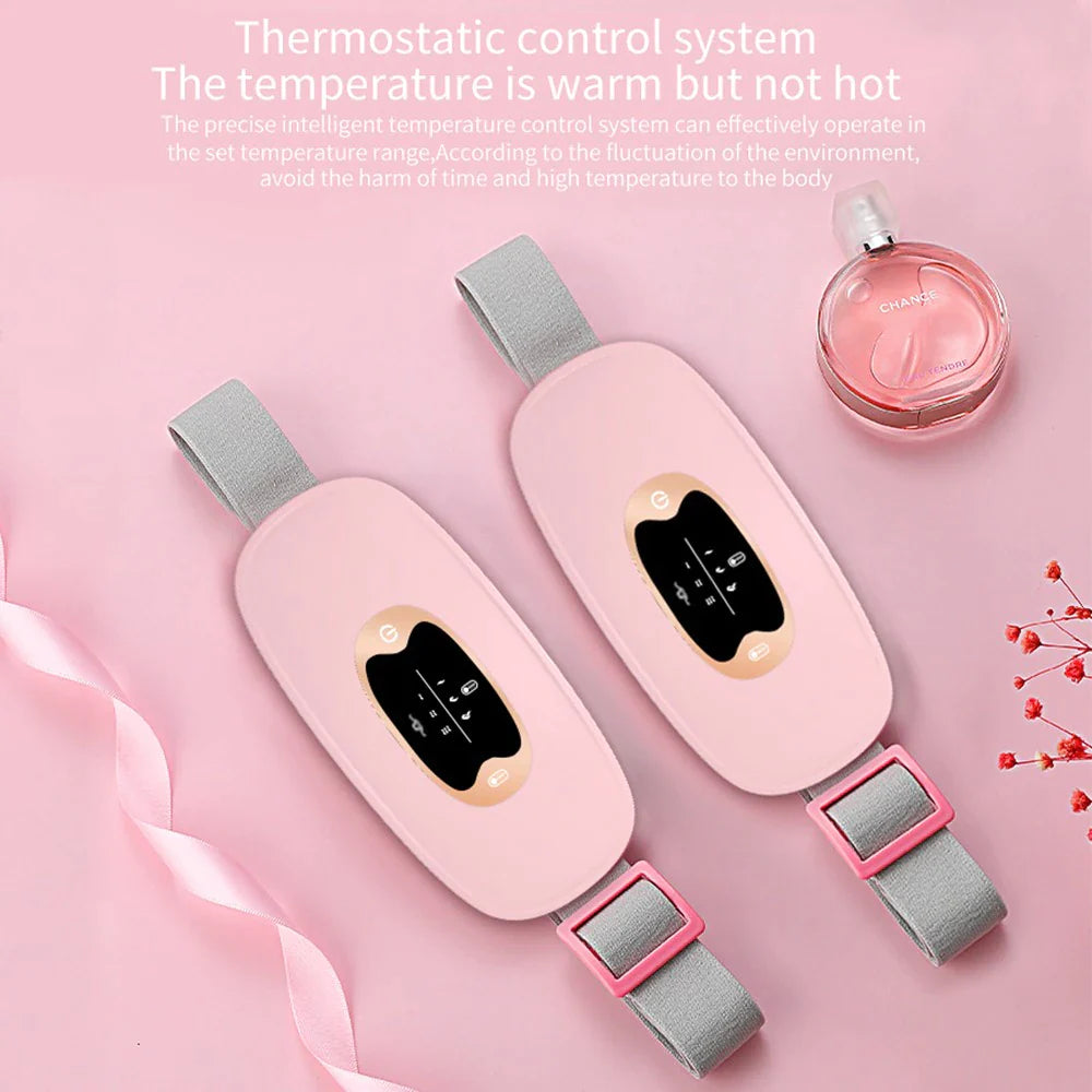 Electric Heating Menstrual Vibrating Pad Belt for Relief from Menstrual Cramps