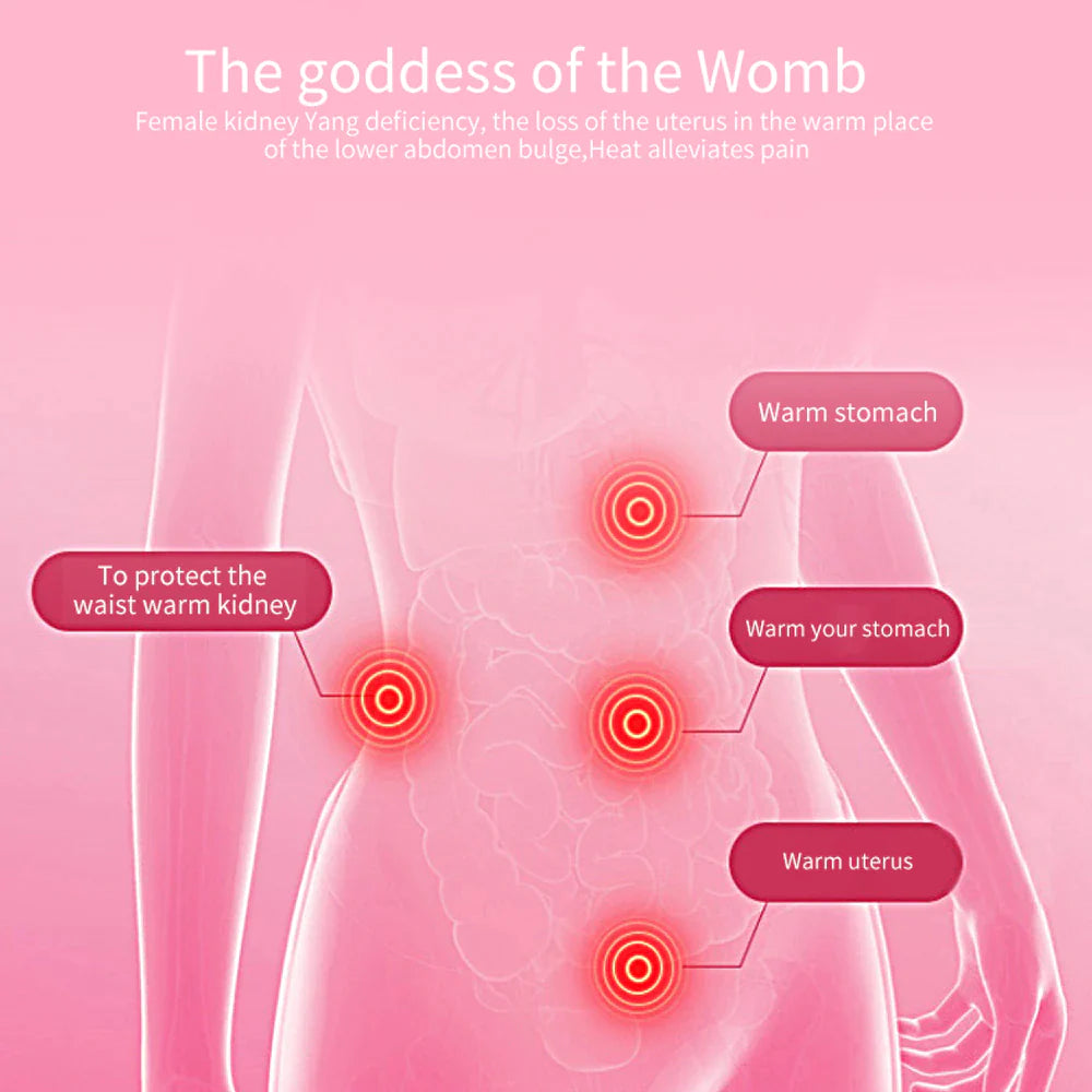 Electric Heating Menstrual Vibrating Pad Belt for Relief from Menstrual Cramps