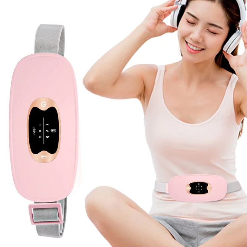 Electric Heating Menstrual Vibrating Pad Belt for Relief from Menstrual Cramps